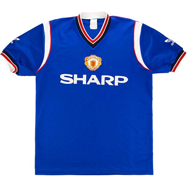 Tailandia Camiseta Manchester United 3ª Retro 1984 1986 Azul